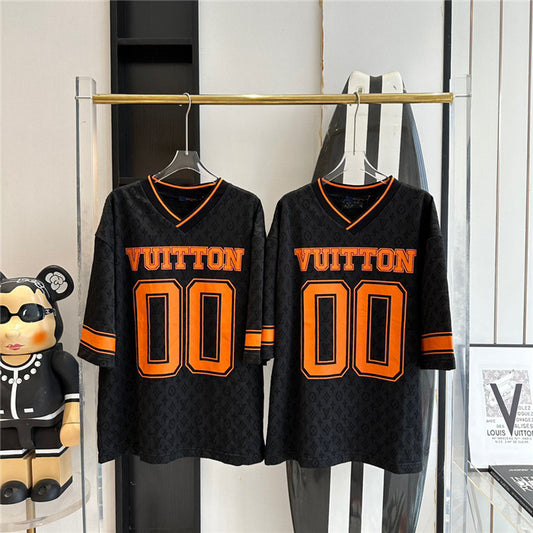 Tee-shirt lv orange/noir